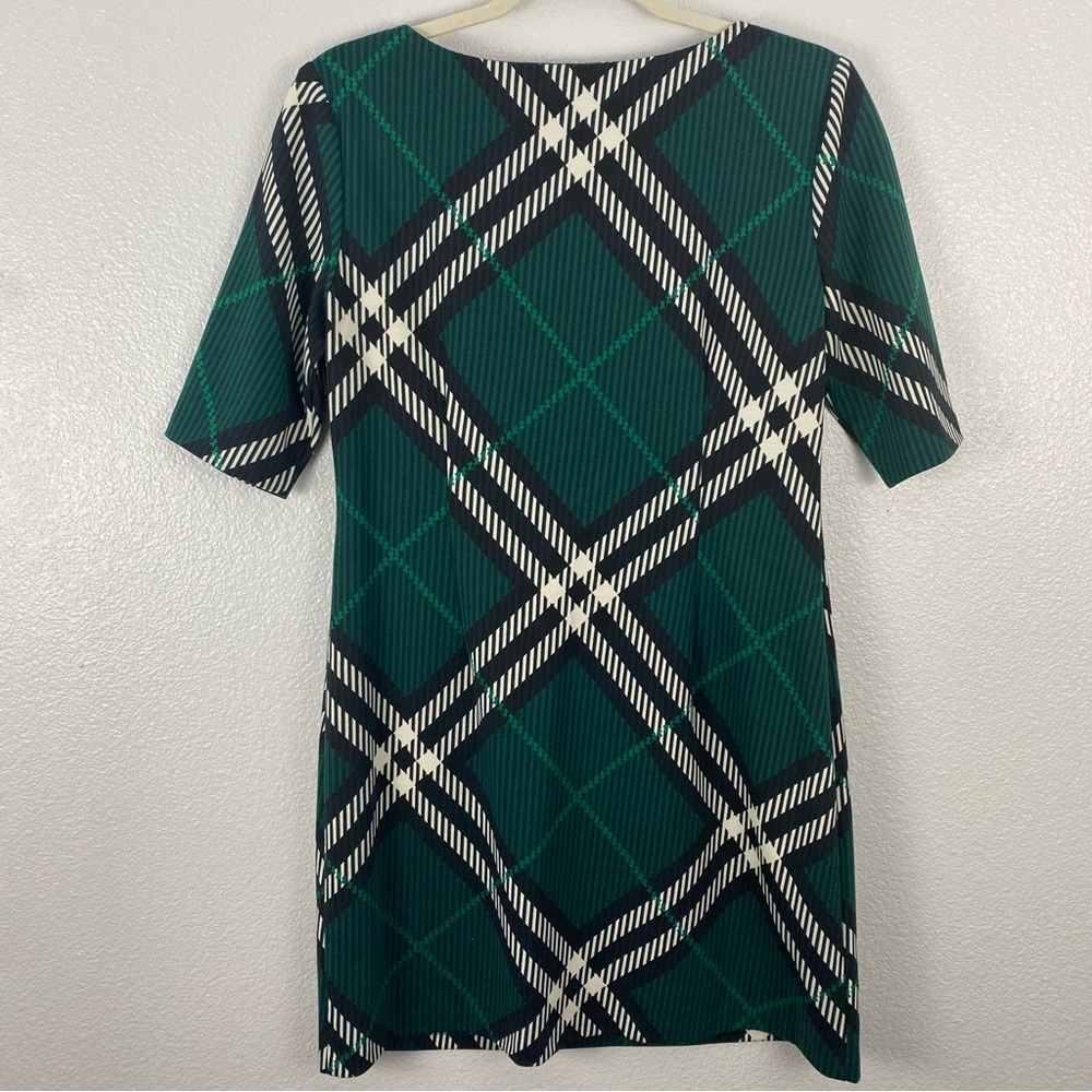 Eliza J Green Plaid Mini Shift Dress - Picture 5 of 9